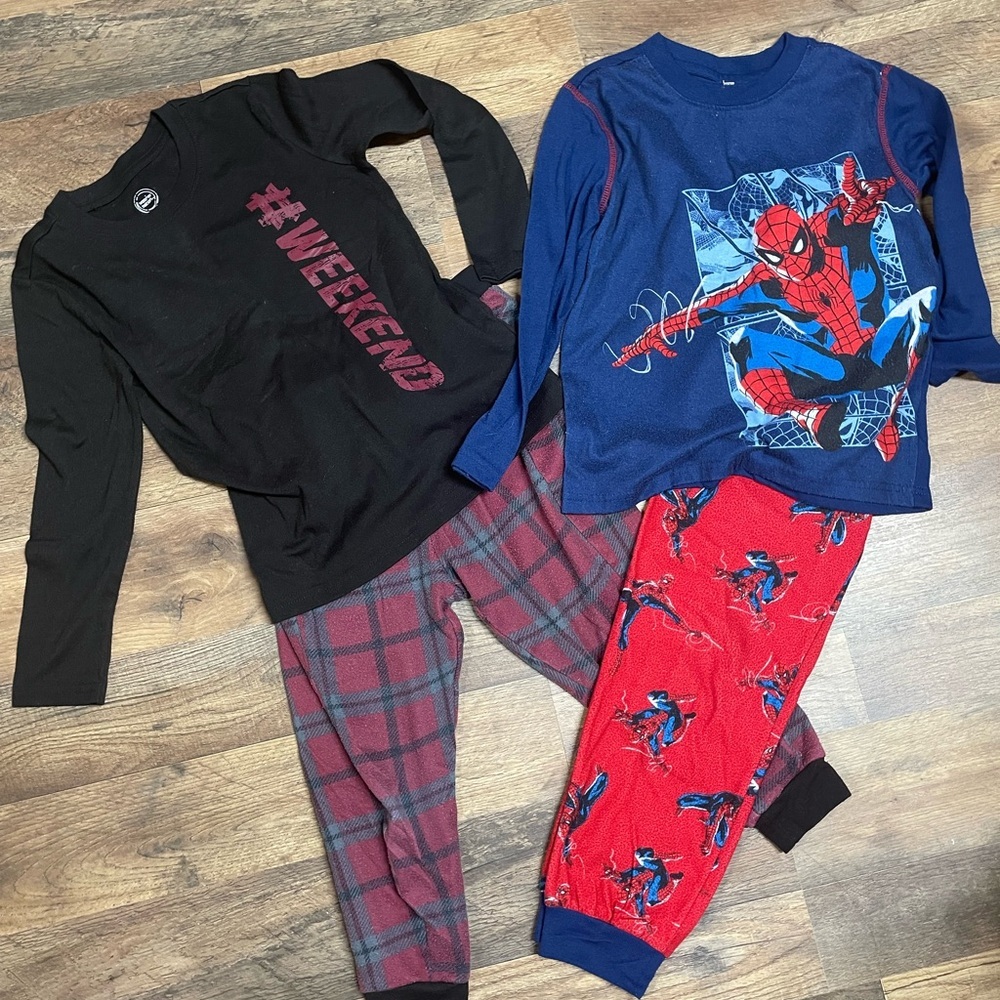 New Mix Kids Pajamas Set - Black and Red